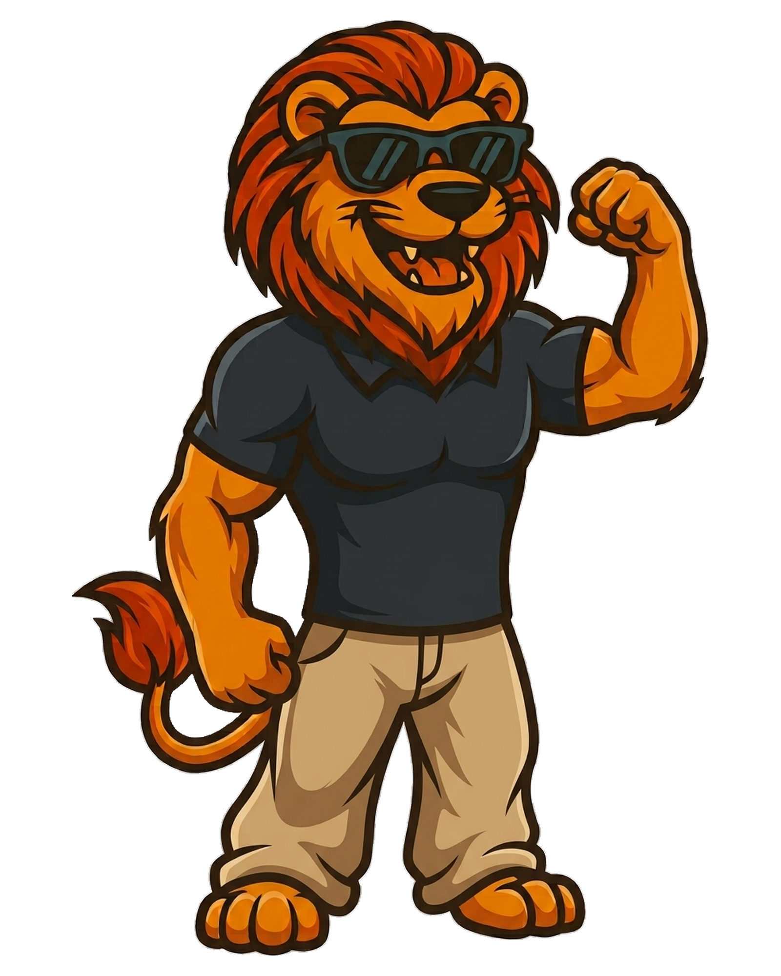 Mr. Scents — león con gafas de sol